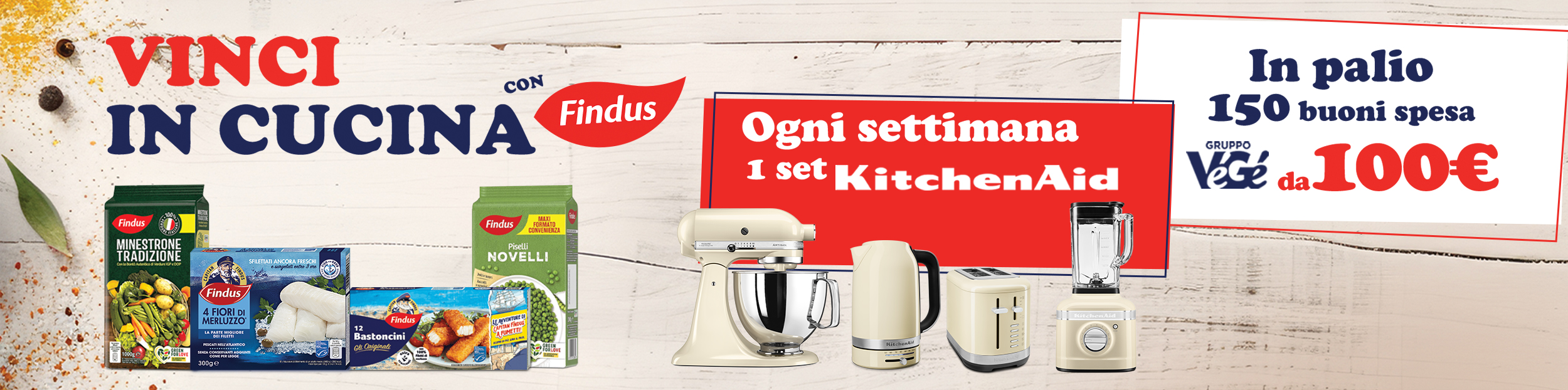 immagine desktop del concorso Vinci in cucina con Findus